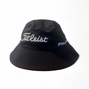 Titleist X FJ Players StaDry™ Bucket Hat Waterproof Pro V1 Wide Brim Black S / M